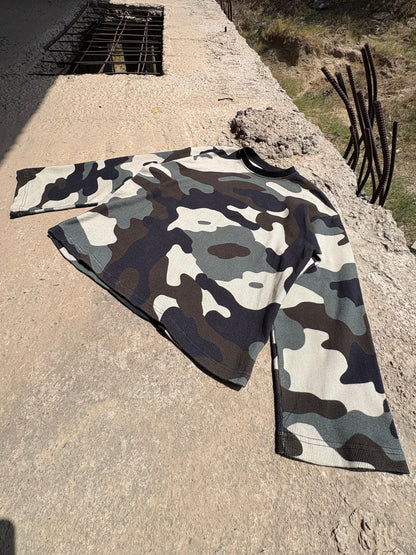 Camo Wide-Sleeve