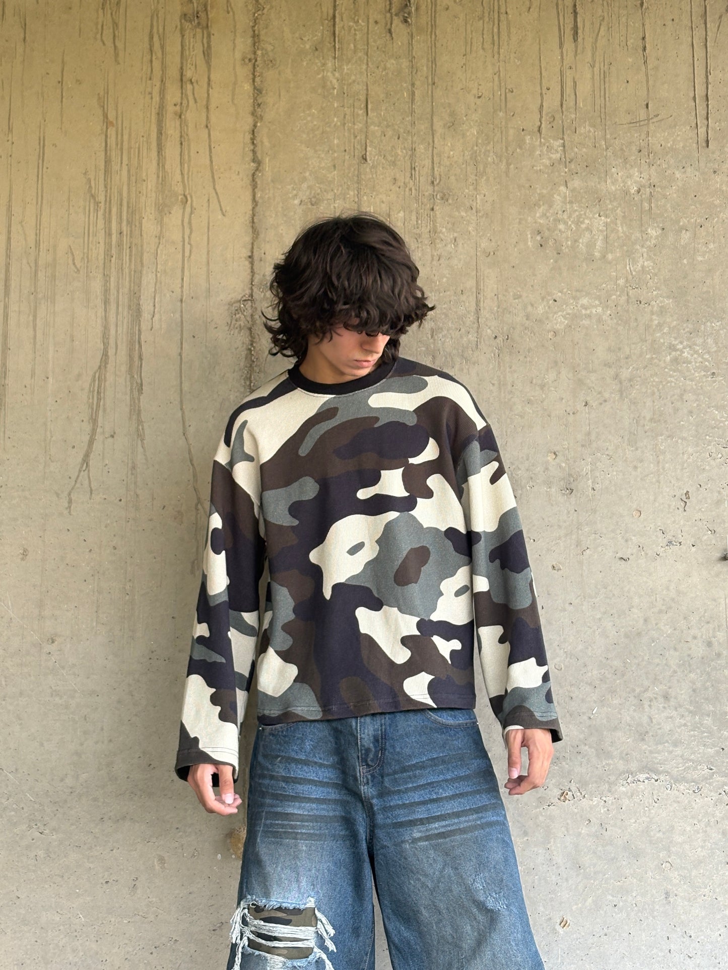 Camo Wide-Sleeve