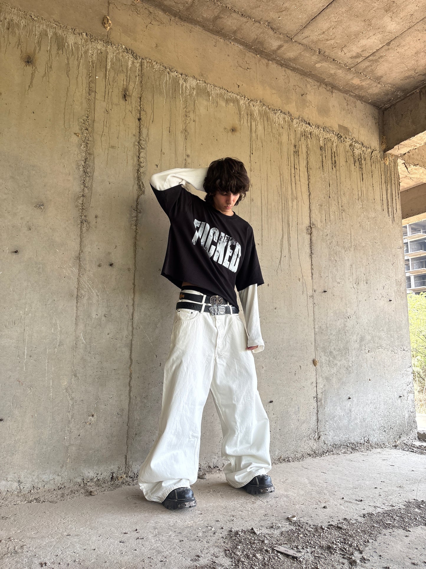 Fucked Layered Crop Tee