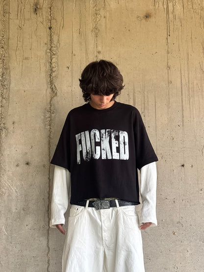Fucked Layered Crop Tee